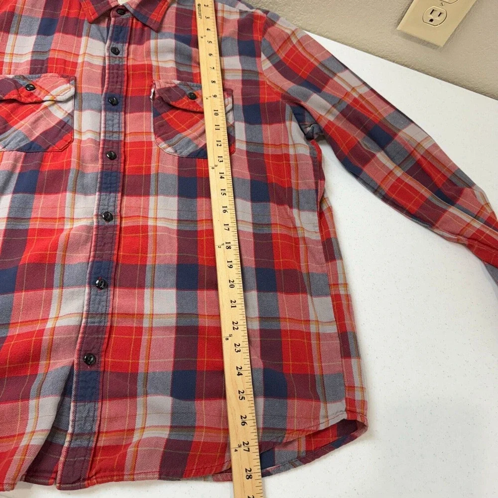 Levi's Men's Standard Fit Plaid Flannel Button Up Shirt Long Sleeve Multi Size L